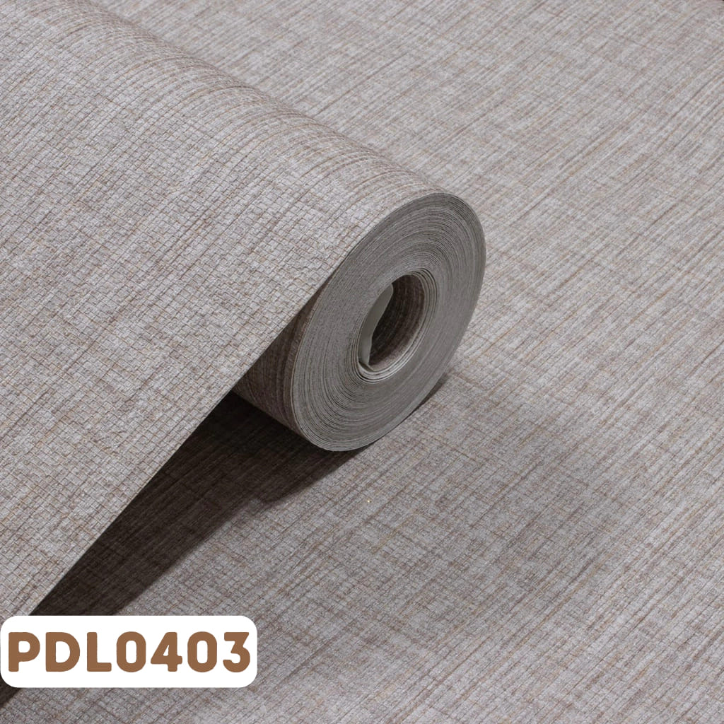 Papel de Parede Vinílico Linho Cinza PDL0403