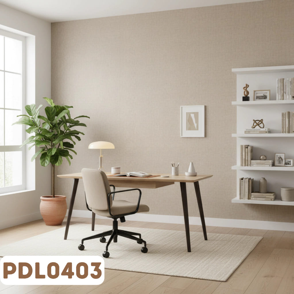 Papel de Parede Vinílico Linho Cinza PDL0403 - Imagem 2