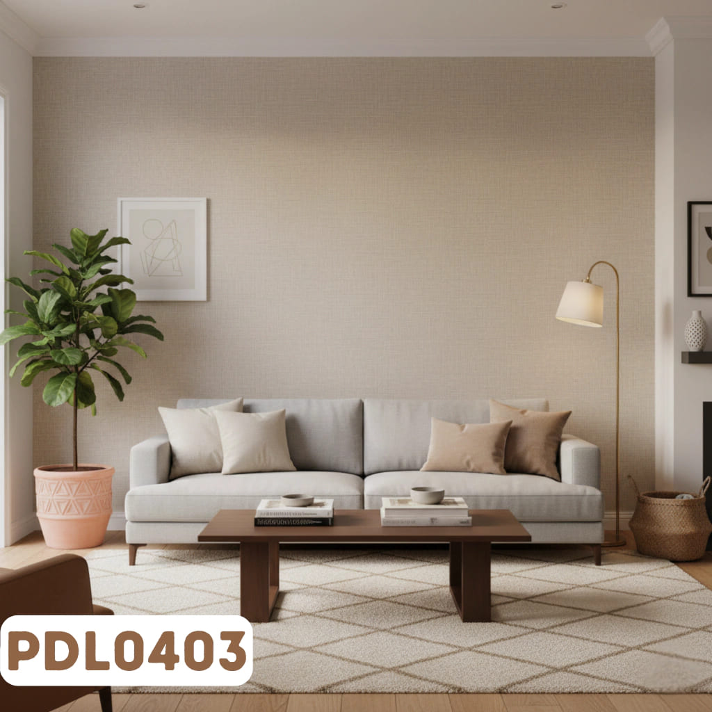 Papel de Parede Vinílico Linho Cinza PDL0403 - Imagem 3